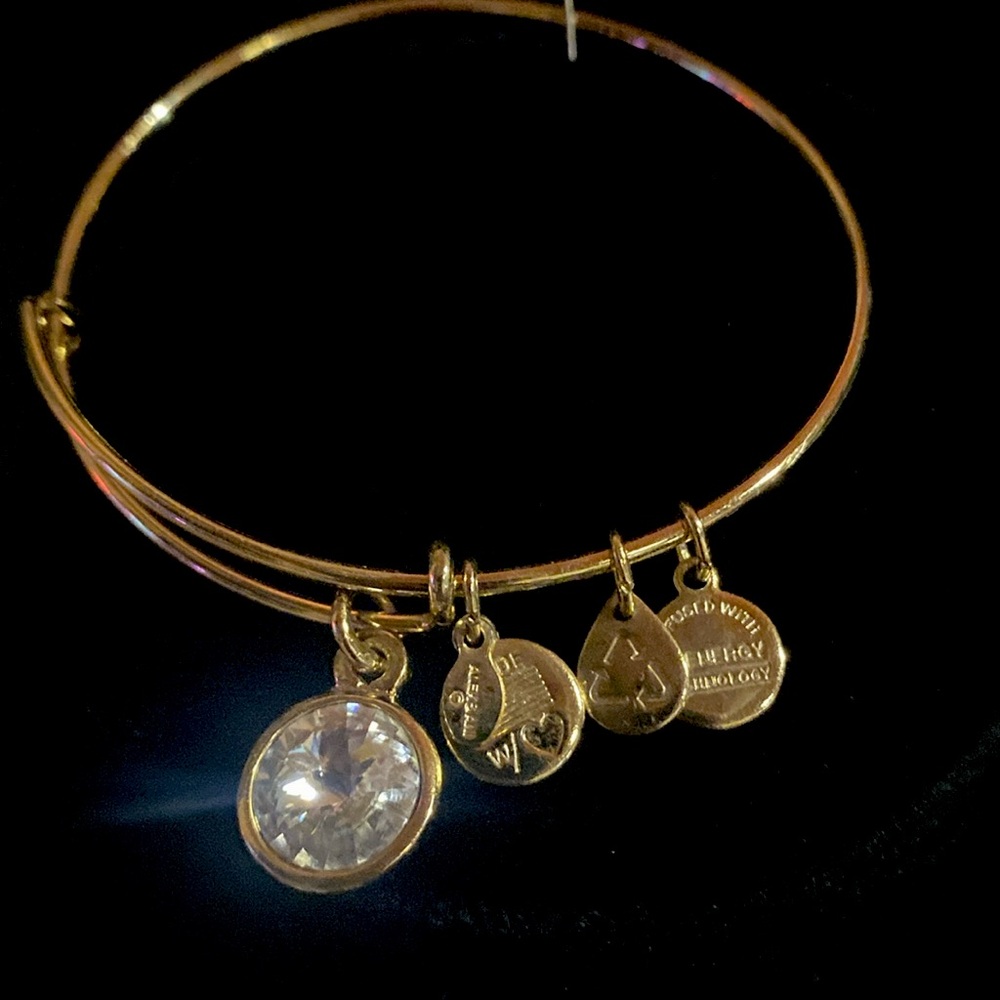 Alex & Ani Gold Bangle Bracelet w/Infused Energy